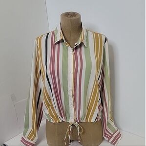 Colorful Striped Blouse